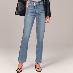 Abercrombie & Fitch Light Blue Straight Leg Jeans